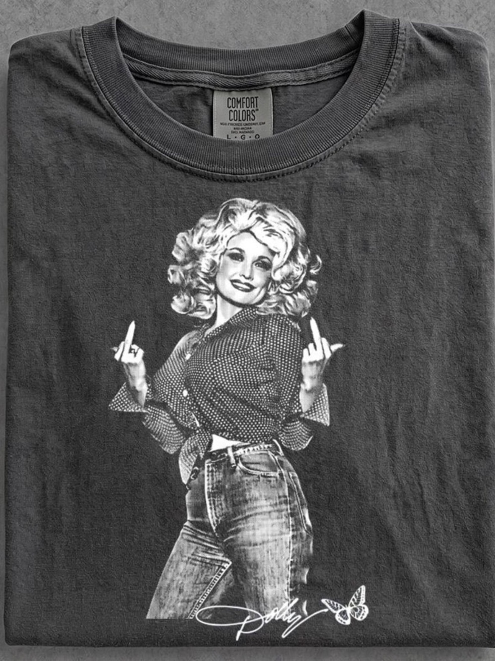 Comfort Colors Pepper Graphic Tee with Dolly Portrait